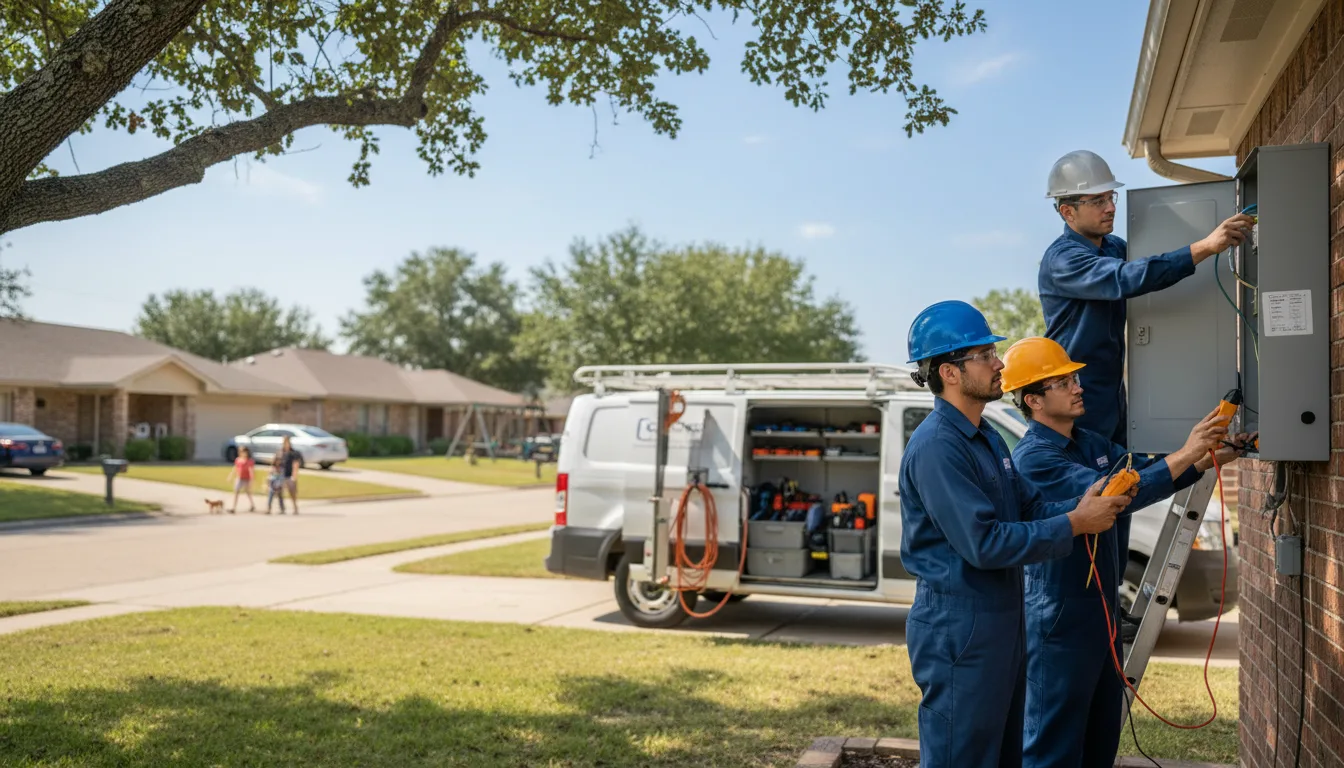 Certified electrician providing emergency electrical services in Rattan, OK